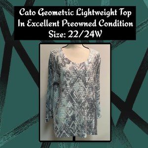 Cato Geometric Lightweight Top